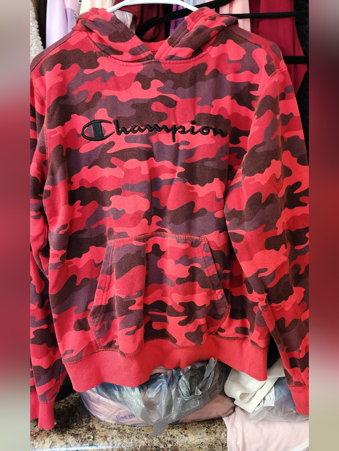 Champion Red Camo Hoodie